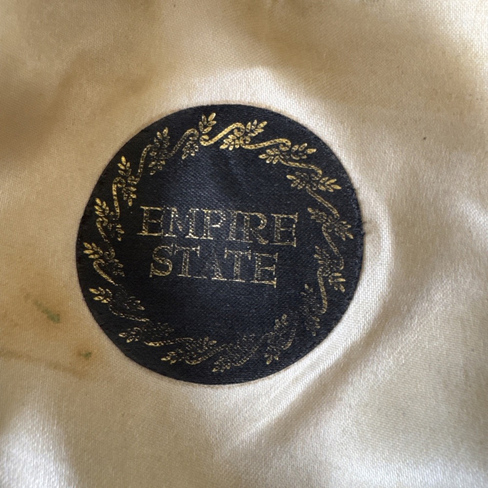VTG Wool Newsboy Flat Cap - Size Medium Gray Hat - Empire State Caps - Picture 7 of 8